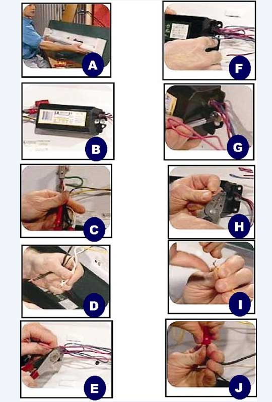 Replacing Ballast in Fluorescent Lighting Fixture