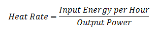 Heat Rate Equation