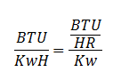 Heat Rate Equation