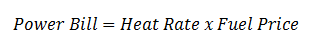 Heat Rate Equation