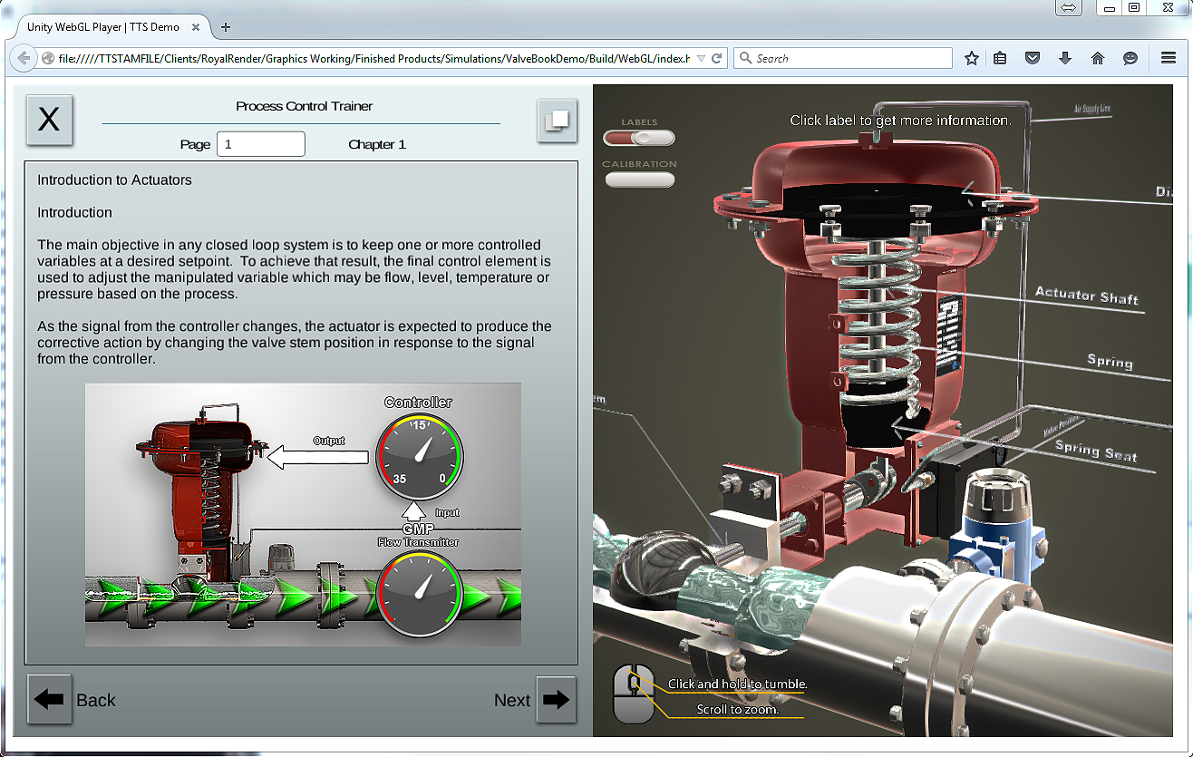 Interactive Procedure Process Control Trainer TTS